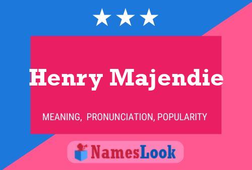 ملصق اسم Henry Majendie