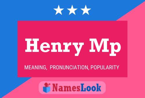 ملصق اسم Henry Mp