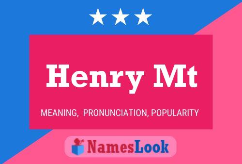 ملصق اسم Henry Mt