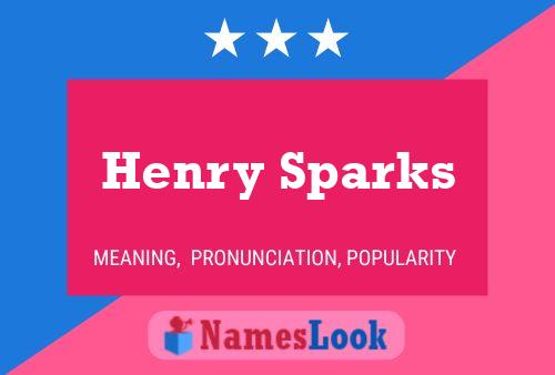 ملصق اسم Henry Sparks