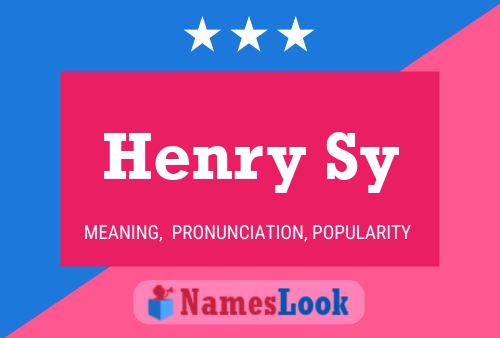 ملصق اسم Henry Sy