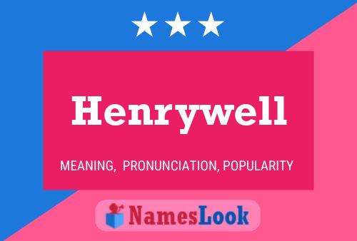 ملصق اسم Henrywell