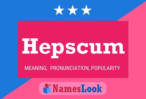 ملصق اسم Hepscum