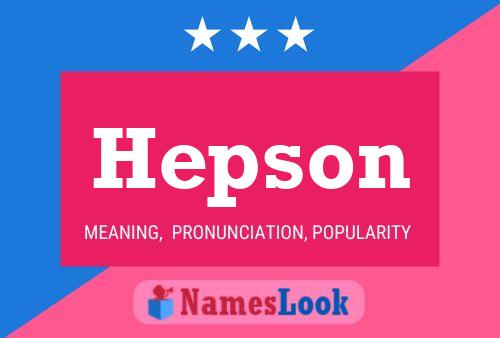 ملصق اسم Hepson