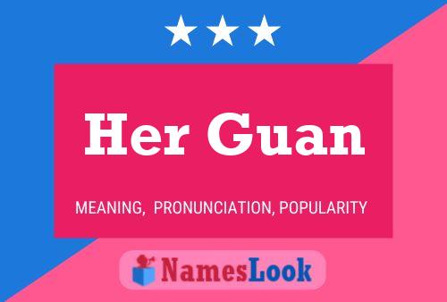 ملصق اسم Her Guan