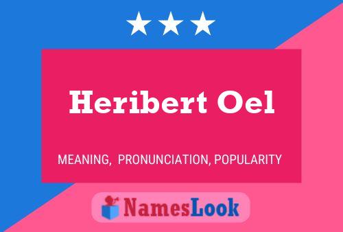 ملصق اسم Heribert Oel