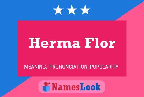 ملصق اسم Herma Flor