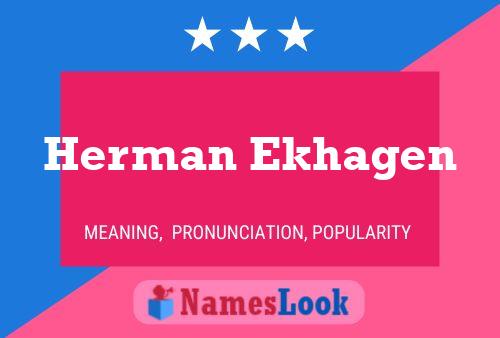 ملصق اسم Herman Ekhagen