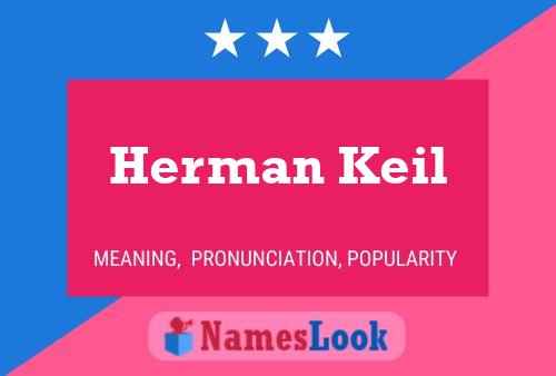 ملصق اسم Herman Keil