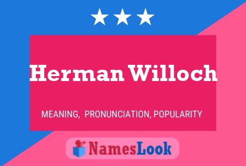 ملصق اسم Herman Willoch