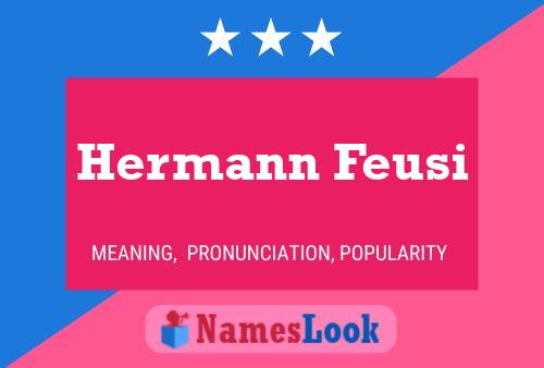 ملصق اسم Hermann Feusi