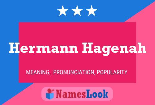 ملصق اسم Hermann Hagenah