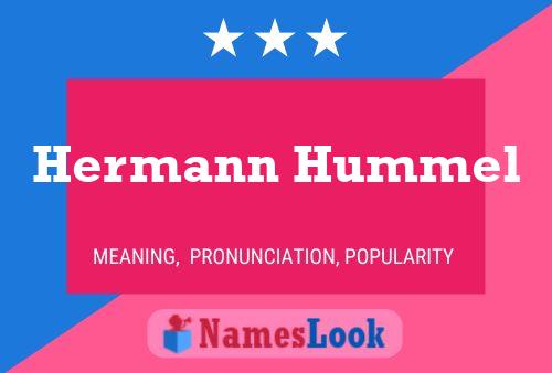 ملصق اسم Hermann Hummel