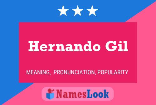 ملصق اسم Hernando Gil