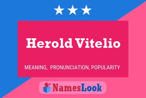 ملصق اسم Herold Vitelio