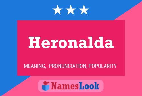 ملصق اسم Heronalda