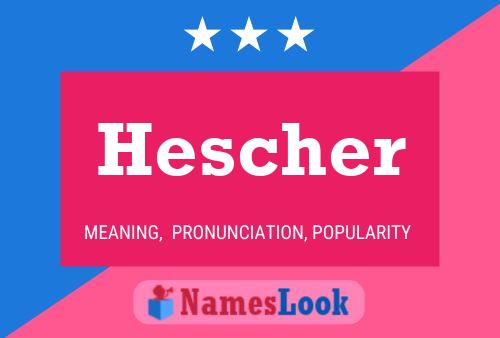 ملصق اسم Hescher