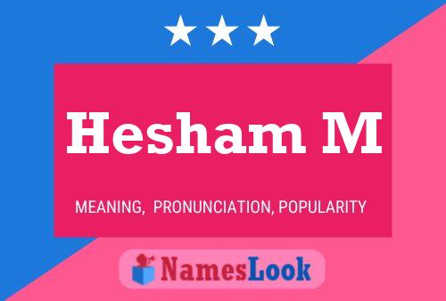 ملصق اسم Hesham M