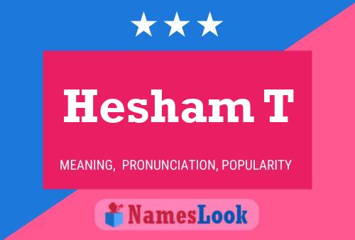 ملصق اسم Hesham T