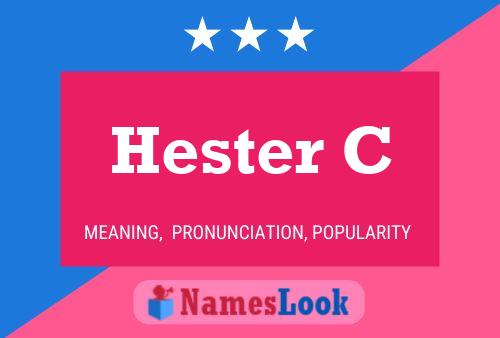 ملصق اسم Hester C