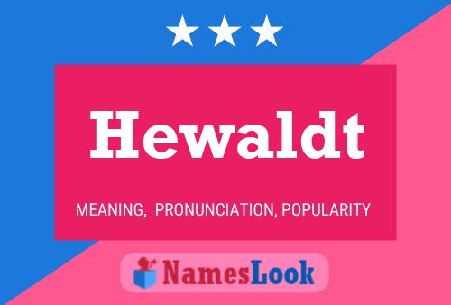 ملصق اسم Hewaldt