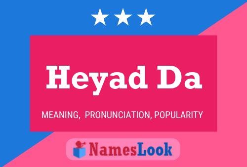 ملصق اسم Heyad Da