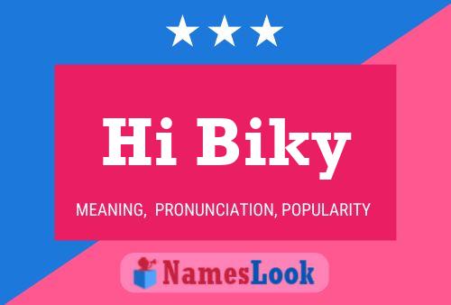 ملصق اسم Hi Biky