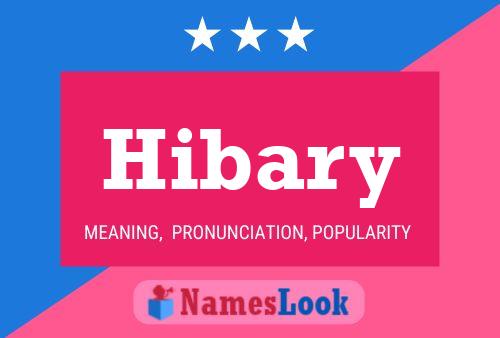 ملصق اسم Hibary