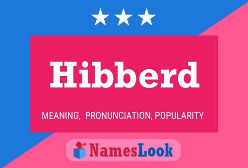 ملصق اسم Hibberd