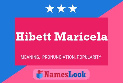 ملصق اسم Hibett Maricela