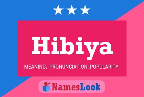 ملصق اسم Hibiya