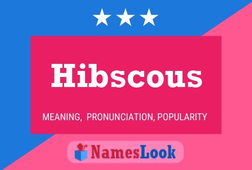 ملصق اسم Hibscous