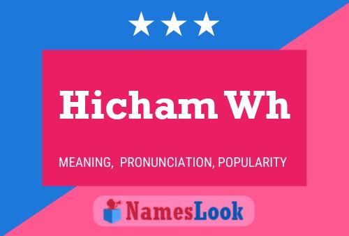 ملصق اسم Hicham Wh