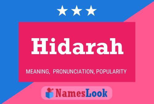 ملصق اسم Hidarah