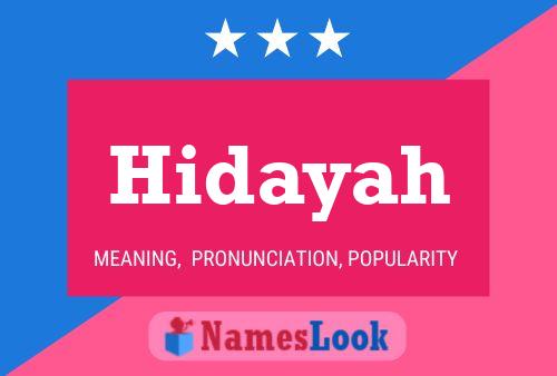 ملصق اسم Hidayah