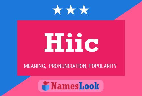 ملصق اسم Hiic