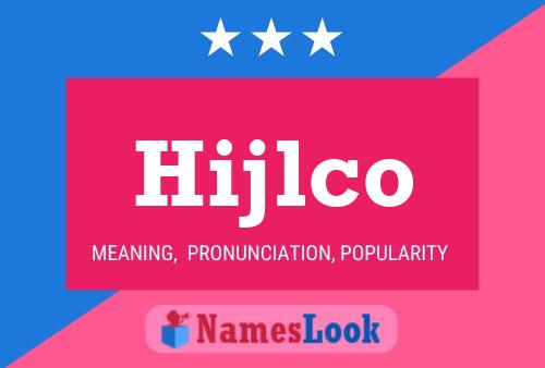 ملصق اسم Hijlco