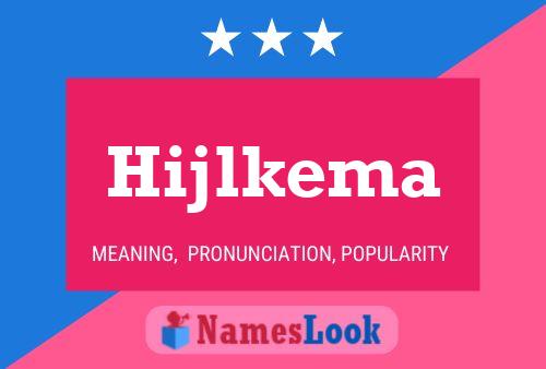 ملصق اسم Hijlkema