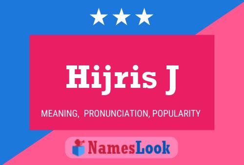 ملصق اسم Hijris J