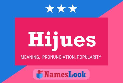 ملصق اسم Hijues