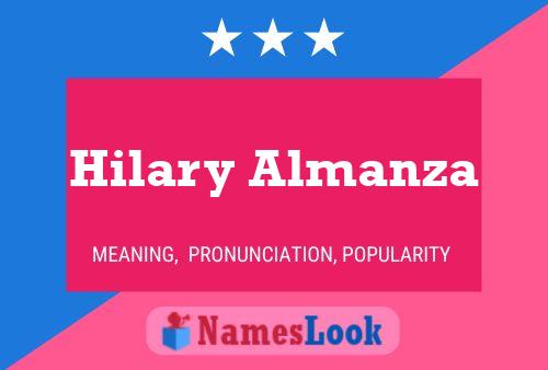 ملصق اسم Hilary Almanza