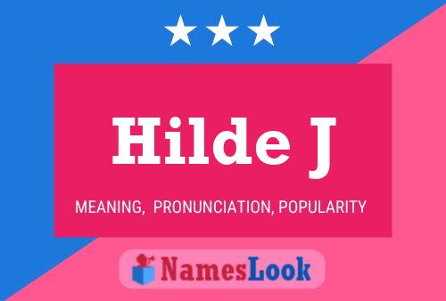 ملصق اسم Hilde J