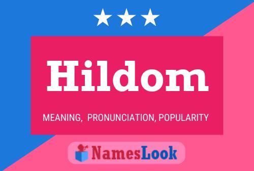 ملصق اسم Hildom