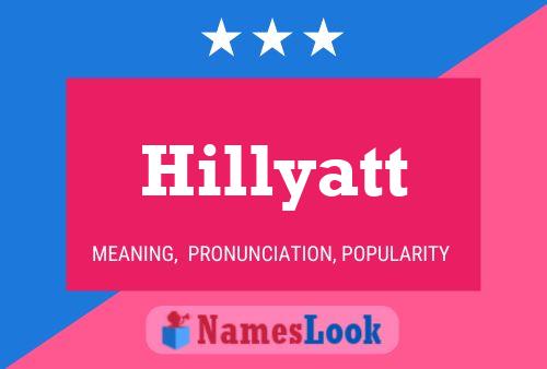 ملصق اسم Hillyatt