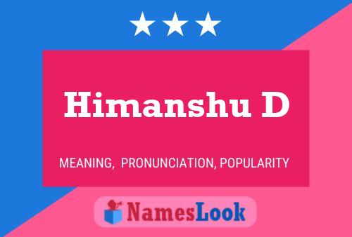 ملصق اسم Himanshu D