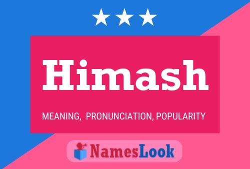 ملصق اسم Himash