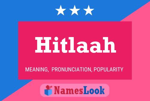 ملصق اسم Hitlaah