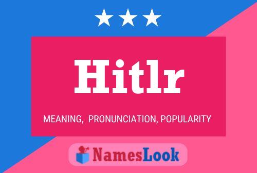 ملصق اسم Hitlr