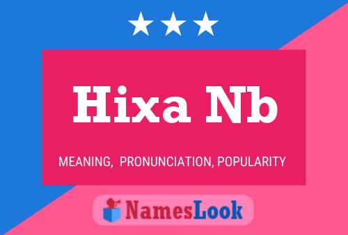 ملصق اسم Hixa Nb