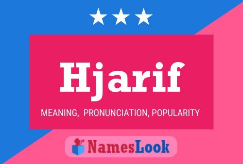 ملصق اسم Hjarif